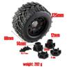 ZHIPAIJI 1/10 Rc Truck Tires Set, Racing Car Wheels and Tires Set RC Car Racing Tires Set Replacement Part for Traxxas HPI Arrma Kyosho RC Car Accessories (Color : P1-2 PCS) view 3