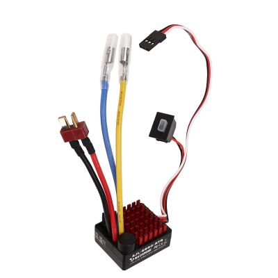 NATEFEMIN Electronic Speed Controller 60A Brushless ESC Speed Controller for 1/10 Car Models, Boat Models Etc RC Car Model