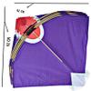 RUHANI Paper Kite Patang Large Size Multi Colour Indian Fighter Cheel Kite (Pack Off 10) view 3