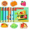 Magnetic Puzzles for Kids Ages 1-3, Travel Toddler Puzzles Ages 2-4 Year, Food Activities Toy for Boys & Girls 3-5 yo - Learning Magnet Gift for Road Trip view 1