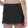Toddler Kids Girls Fashionable Casual Tennis Fitness Yoga Running Sports Pockets Shorts Skirts Pink (Black, 8-9 Years) view 2