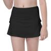 Toddler Kids Girls Fashionable Casual Tennis Fitness Yoga Running Sports Pockets Shorts Skirts Pink (Black, 8-9 Years) view 3