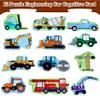 Magnetic Puzzles for Kids Ages 1-3, Travel Toddler Puzzles Ages 2-4 Year, Excavator Refrigerator Magnet for Kids Learning Gift for Road Trip view 2