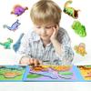 Magnetic Puzzles for Kids Ages 1-3, Travel Toddler Puzzles Ages 2-4 Year, Dinosaur Activities Toy for Boys & Girls 3-5 yo - Learning Magnet Gift for Road Trip view 4