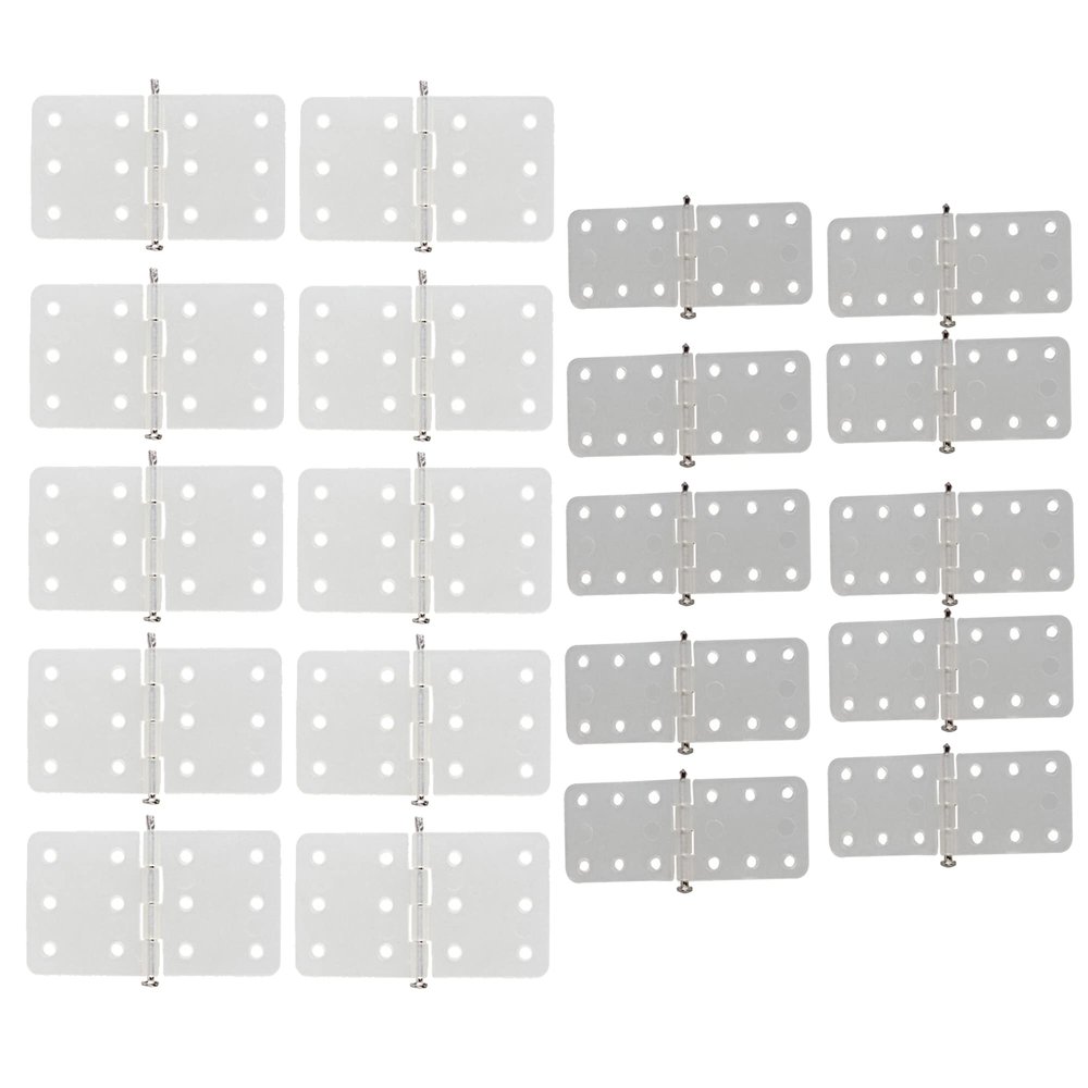 logyues 2 Sizes RC Airplane Nylon Hinges Model Replacement Parts Airplane Fixed Wing Set of 20
