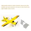 logyues 2 Sizes RC Airplane Nylon Hinges Model Replacement Parts Airplane Fixed Wing Set of 20 view 4