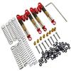 NHX RC 50mm Aluminum V2 Extended Piggyback Shock/Damper Set for SCX24 : Red view 1