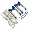 NHX RC 50mm Aluminum V2 Extended Piggyback Shock/Damper Set for SCX24 : Blue view 1