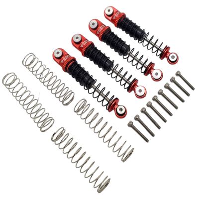 NHX RC 46mm Aluminum V2 Extended Shock/Damper Set for SCX24 : Red