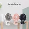 GPEL Portable Clip-on Fan, 360 Degree Rotation, Rechargeable Battery Operated, 2,000mAh, Up To 6.5 Hours Work Time, With Timer & Breeze Mode, Non Slip Mat Attached, For Desk, Outdoor, and Strollers, view 2