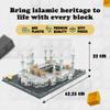 Alif and Friends Masjid Al Haram Building Blocks Set - 2000+ Pcs Perfect Eid Gifts for Kids, Islamic Gifts - Grand Mosque of Mecca Islamic Toys for Kids view 3