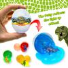 JA-RU Light Up Dino Egg Slime for Kids (12 Dinosaur Eggs) Small Dinosaur Toys Inside. Surprise Toys for Boys. Stress Relief Toy. Slime Party Favors for Kids. 1749-12s view 4