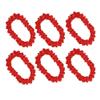 blinkee 12 Pack Tropical Fiesta Red Hawaiian Lei Necklaces - 36" Vintage Luau Party Accessory for Beach Weddings, BBQs, and Island-Themed Gatherings view 2