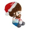 Bob Ross Gifts - Personalized - Christmas Plush Stuffed Character with Paintbrush - Your Name on Santa Hat (Personalized Christmas) view 3