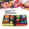 Buckle Board Toys, Felt Tie Shoes Learning Dress Learning Toys Hand Eye Coordination Educational Montessori Sensory Board for Kids view 3