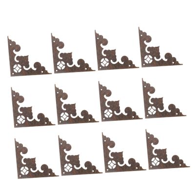 24pcs Vintage Corner Protector Guards for Furniture Retro Bumper Safety Edge Protectors for Jewelry Cases Boxes Cabinets Decorative Hardware