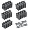 Etarnfly 40PCS City Train Tracks, Classic Accessories, Railroad Building Toy Compatible with All Major Brand - 32 Curved, 6 Straight and 2 Intergrated Split view 1