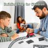 Etarnfly 40PCS City Train Tracks, Classic Accessories, Railroad Building Toy Compatible with All Major Brand - 32 Curved, 6 Straight and 2 Intergrated Split view 2