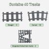 Etarnfly 40PCS City Train Tracks, Classic Accessories, Railroad Building Toy Compatible with All Major Brand - 32 Curved, 6 Straight and 2 Intergrated Split view 3