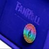 FanRoll Metal d20 Spinner: Torched Rainbow view 3