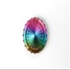 FanRoll Metal d20 Spinner: Torched Rainbow view 4