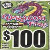 Dragon Fire $100 Bingo Pull Tabs Game, Seal Card view 1
