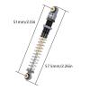 INJORA 51mm Shocks-Long Travel Threaded Double Barrel Damper for Axial AX24 SCX24 Upgrade 1/24 RC CrawlerGrey view 2