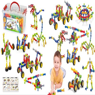 Caferria 280PCS STEM Building Toys Learning Set for Ages 3-10 Year Old Boys Girls, Best Gift for Children Creative Games Fun Play