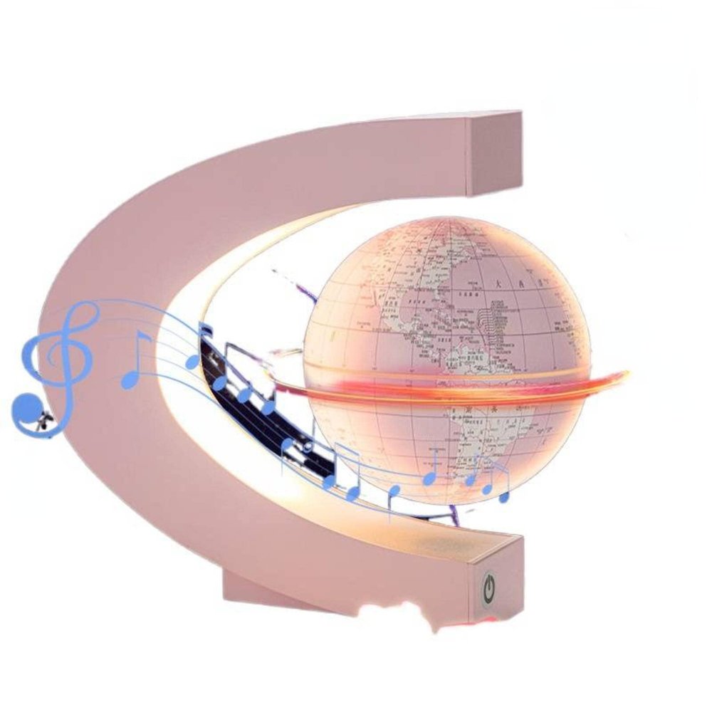 MBETA Double Intelligent Magnetic Levitation Globe AI Bluetooth Audio AR Student Stereo Desk Lamp