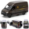 Road Tape Diecast Toy Trucks Set- Reusable, Realistic Road Tape, UPS Sprinter Van, and United States Postal Mail Truck- Pullback Truck Toys with Detailed Interior, Moveable Openable Door view 3