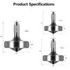 CHEETOP Exquisite Metal Spinning Top, Nicely Machined Stainless Steel Fidget Toy, Perfect Balance Spin Time for Over 9 Mins, Waste Time Efficiently, Easy to Work (Silver, 3PCS Large+Medium+Small) view 2