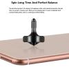 CHEETOP Exquisite Metal Spinning Top, Nicely Machined Stainless Steel Fidget Toy, Perfect Balance Spin Time for Over 9 Mins, Waste Time Efficiently, Easy to Work (Black, 3PCS Large+Medium+Small) view 4