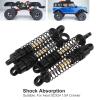 4pcs RC Shock Absorber Set RC Dampers 43mm Aluminum Threaded Shock Absorbor for SCX24 1/24 Crawler (Black) view 4