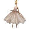 Fashion Tutu Ballet Dress for 11.5" Doll Clothes Outfits 1/6 Dolls Accessories Rhinestone 3-Layer Skirt Ball Party Gown (Khaki) view 2