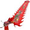OLOTU Dance Lion Outdoor Dragon Fitness Ribbon Extra Long 3D Colorful Washable Dragon Dance with 3D Dragon Head for Kids and Aldult Perfect Lifelike view 1