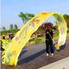 OLOTU Dance Lion Outdoor Dragon Fitness Ribbon Extra Long 3D Colorful Washable Dragon Dance with 3D Dragon Head for Kids and Aldult Perfect Lifelike view 3