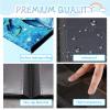 Rossy 4 Pocket Card Binder, 400 Cards Trading Card Binder Holder Card Collection Binder Card Album Double Sided Pockets Card Holder Card Case for Sports Cards,Baseball Card,Blue Butterfly view 4