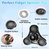 ATESSON Fidget Spinners Toy,Ultra Durable Stainless Steel Bearing High Speed 3-5 Min Precision Brass Metal Finger Spinner,EDC ADHD Stress Relief Anxiety Relieves Reducer for Kids and Adults view 3