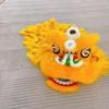 OLOTU Dance Lion 12 in Lion Dance Head 3D Dragon Head for Kids and Adults Chinese New Year Dragon Dance Wulong Set Dragon Fitness Ribbon Perfect Lifelike view 3