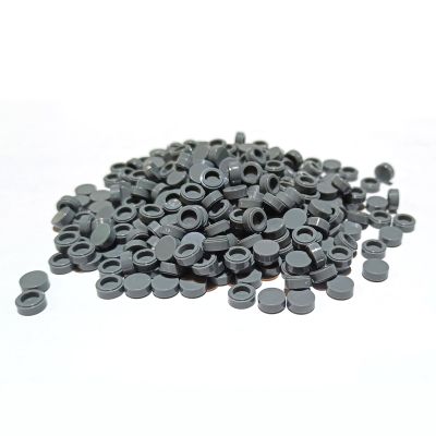 1x1 Round Tile 1000 Pieces, 98138 Bricks Compatible with Major Brand Bricks, DIY for Pixel Mosaic Art (199 Dark Stone Grey)