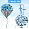 Catcan 12 Pcs Parachute Toy, Camo Parachute Men Tangle Free Throw Outdoor Flying Paratrooper Toy No Battery nor Assembly Required view 3