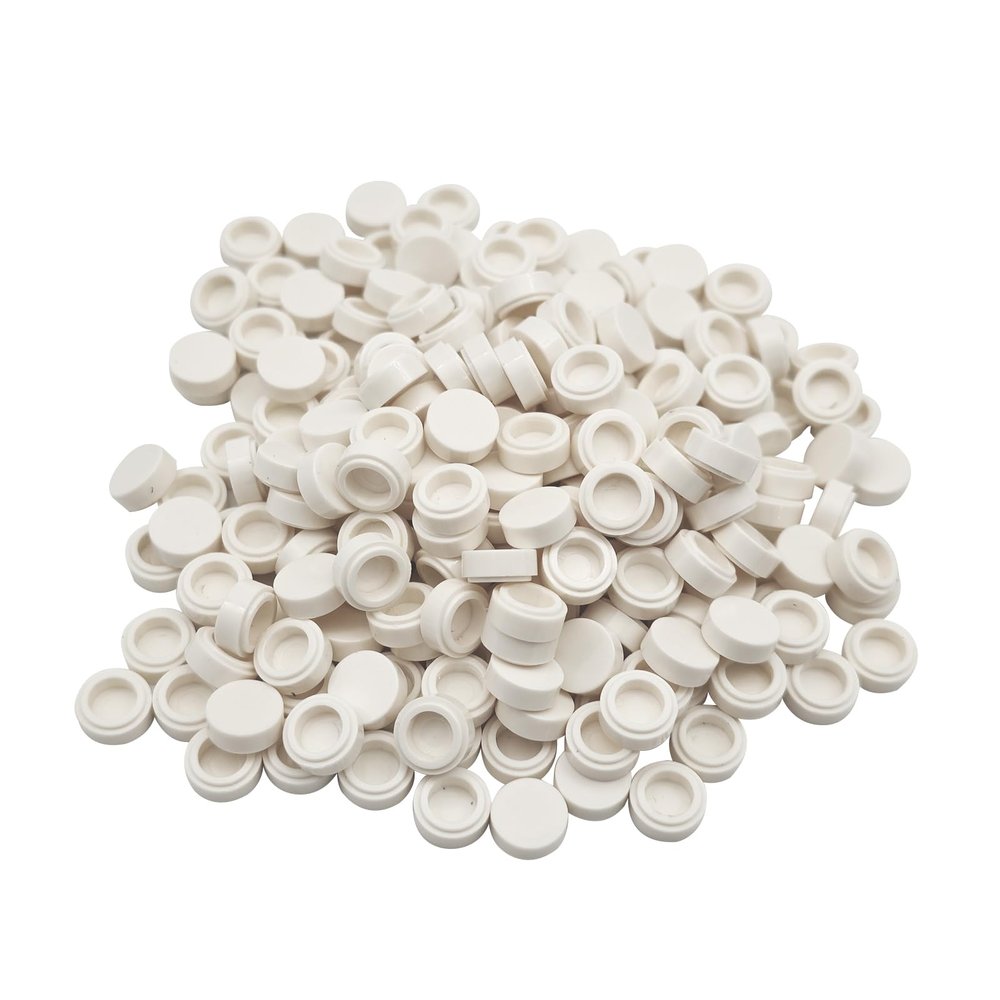1x1 Round Tile 1000 Pieces, 98138 Bricks Compatible with Major Brand Bricks, DIY for Pixel Mosaic Art (1 White)