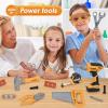 HYRENEE Kids Tools Set for Boys,Toddler Tool Set with Tool Bag & Electronic Drill,Construction Pretend Play Tools for Kids ,Toys for 3 4 5 Year Old Boys view 4