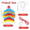 Yinkin 30 Pcs Sand Art Bottle Shell Necklaces Art Craft Bulk for Kids Craft Party Supplies Party Favors DIY Activity Group Included 10 Pcs Small Clear Plastic Mini Funnels, Sand Not Included view 2