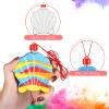 Yinkin 30 Pcs Sand Art Bottle Shell Necklaces Art Craft Bulk for Kids Craft Party Supplies Party Favors DIY Activity Group Included 10 Pcs Small Clear Plastic Mini Funnels, Sand Not Included view 3