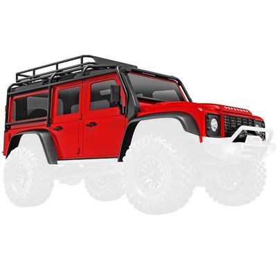 Body TRX-4M Defender, Complete, Red: 9712-Red