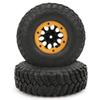Pilipane 1/10 RC Tire,1.9inch 102mm4pcs Rubber Tire Skin, Plastic/Metal Inflatable Tire Upgrade Spare Parts Accessory with Pump Needle Connection Cable for 1/10 RC Car (Gold BA19202) view 4