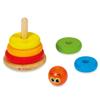 Dal Bubo the Owl Classic Wooden Toy with Stackable Rings Suitable for Ages 18 Months and Up view 1