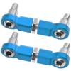 2Pcs Vgoohobby Aluminum Rear Link Rod Adjustable Ball Joint Rod Compatible with Wltoys K969 K979 K989 K999 P929 P939 1/28 RC Car Upgrades Parts (Blue) view 1