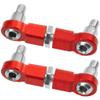 2Pcs Vgoohobby Aluminum Rear Link Rod Adjustable Ball Joint Rod Compatible with Wltoys K969 K979 K989 K999 P929 P939 1/28 RC Car Upgrades Parts (Red) view 1